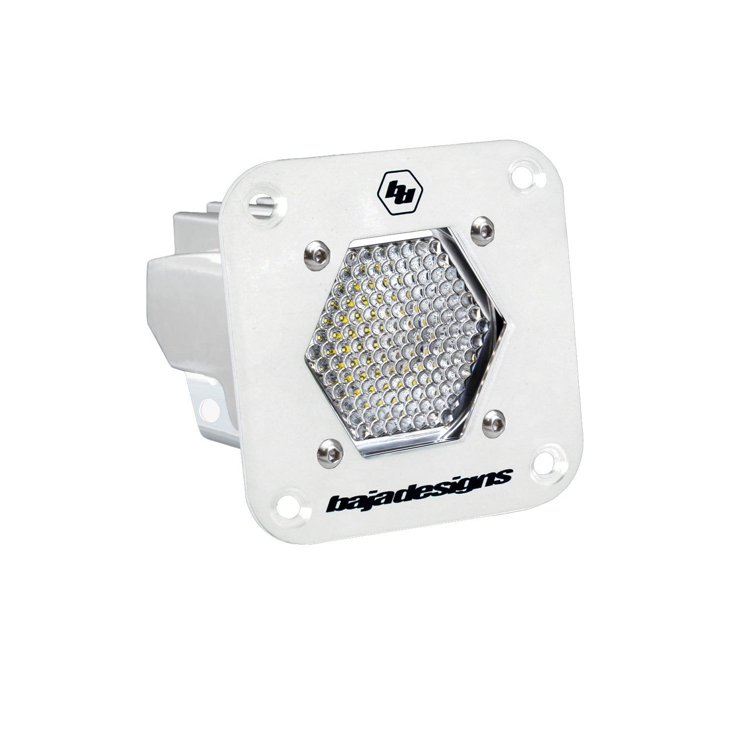S1 White Flush Mount Auxiliary Light Pod Work/Scene 381006WT