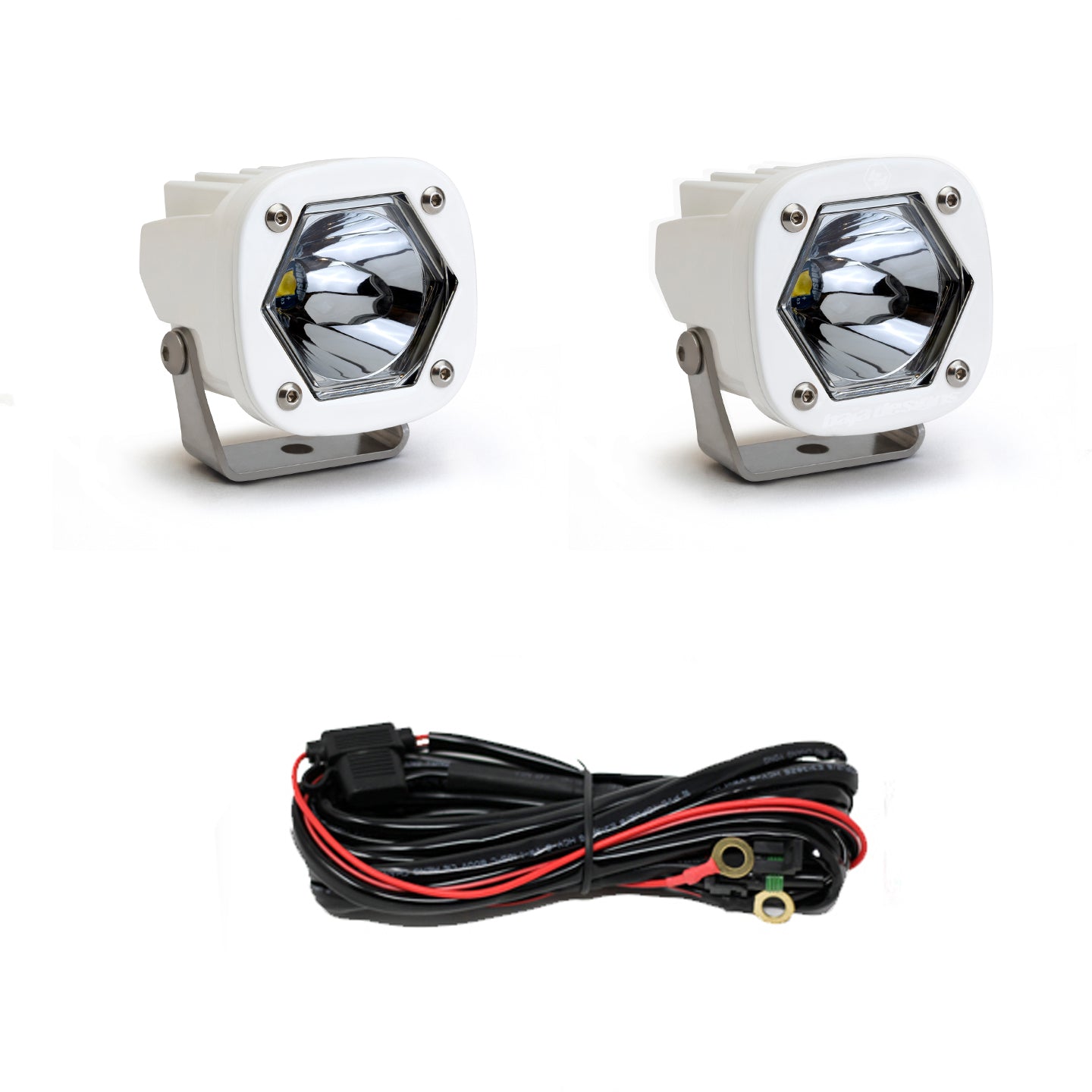 S1 White LED Auxiliary Light Pod Pair Spot 387801WT