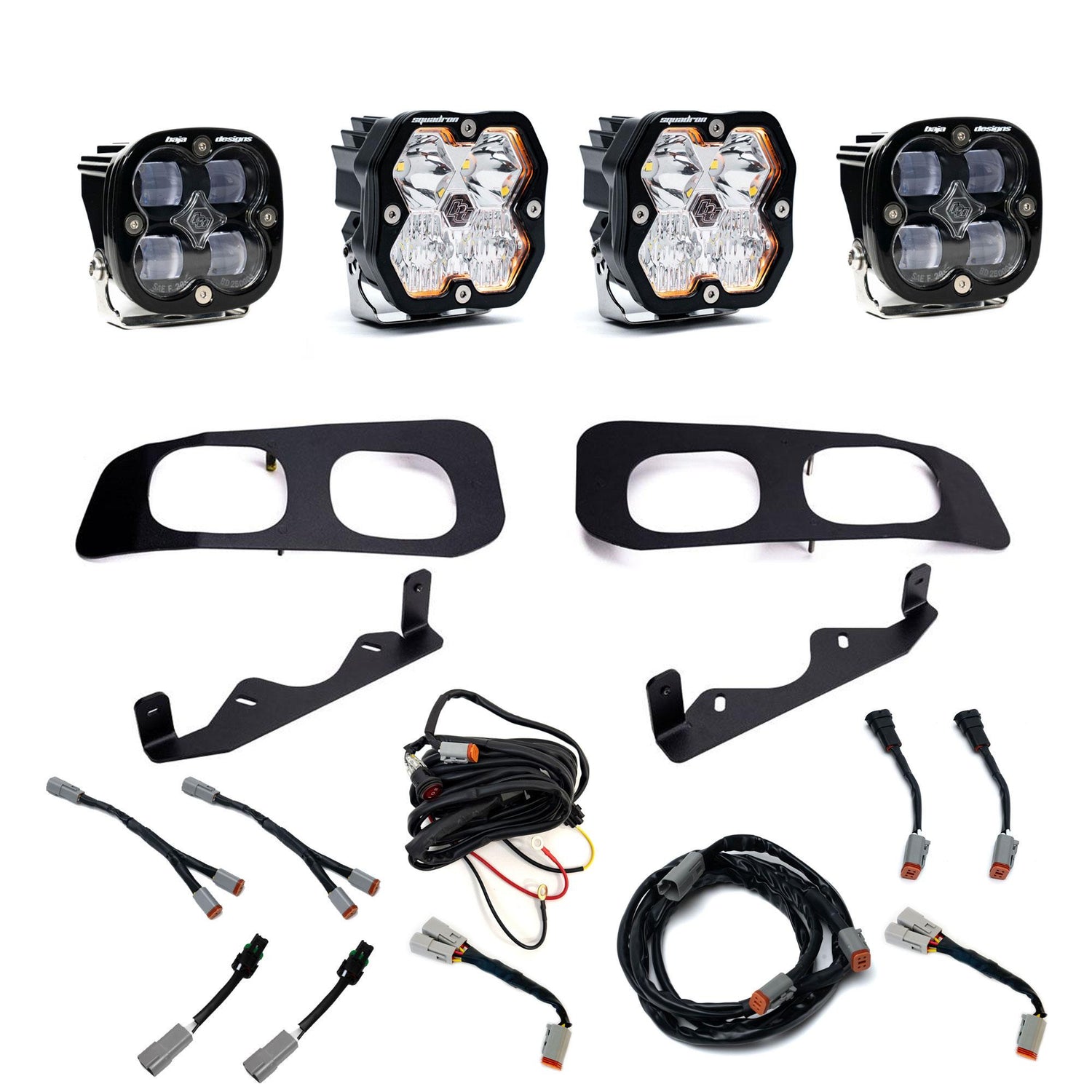 Squadron 2.0 Sport/Squadron SAE Dual Fog Pocket Light Kit - Ford 2023-26 F-250/350 Super Duty Clear Toggle 44-0031