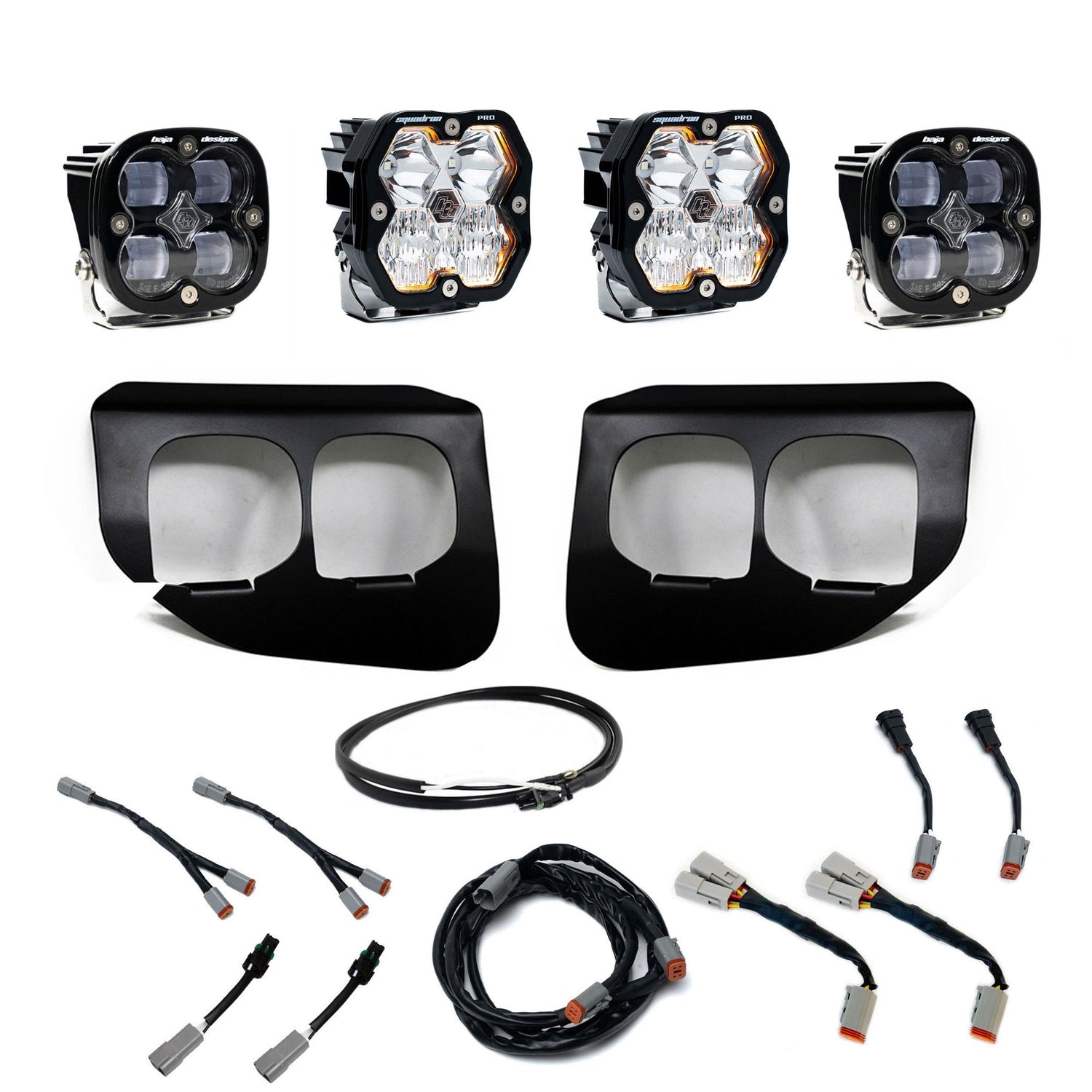 Squadron 2.0 Pro/Squadron SAE Dual Fog Pocket Light Kit - Ford 2020-22 F-250/350 Super Duty Clear Upfitter 44-0039-UP