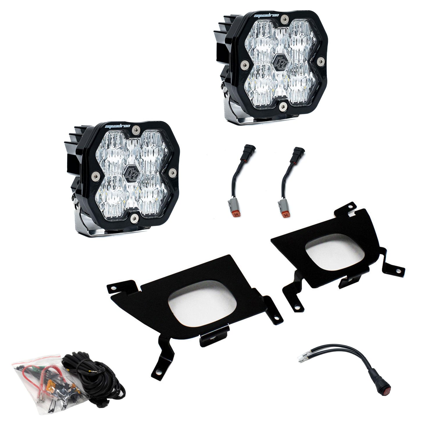 Squadron 2.0 Sport Fog Pocket Light Kit - Chevy 2019-22 Silverado 1500; 2020-22 2500HD/3500HD Clear 44-0055