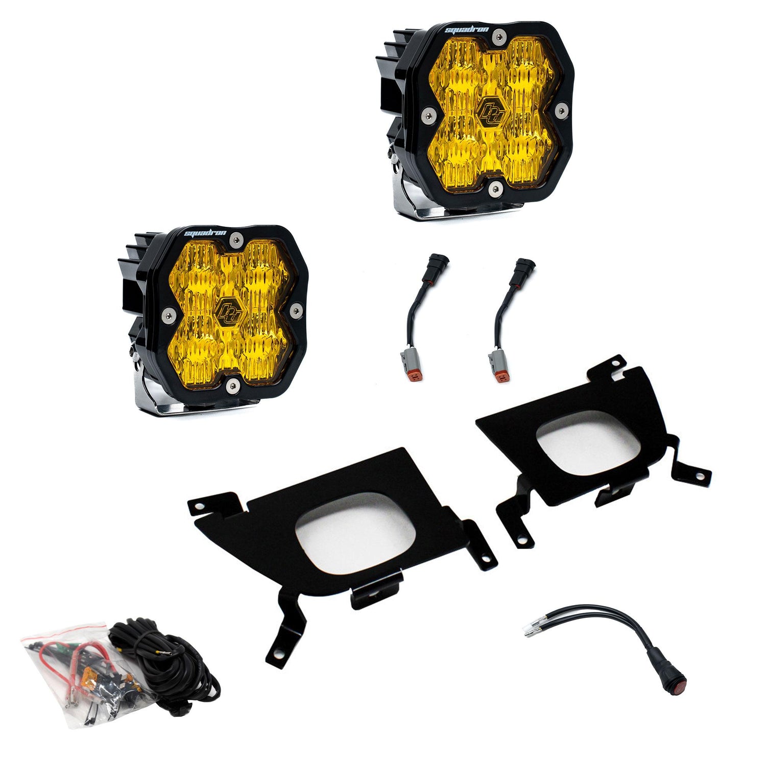 Squadron 2.0 Sport Fog Pocket Light Kit - Chevy 2019-22 Silverado 1500; 2020-22 2500HD/3500HD Baja Amber 44-0056