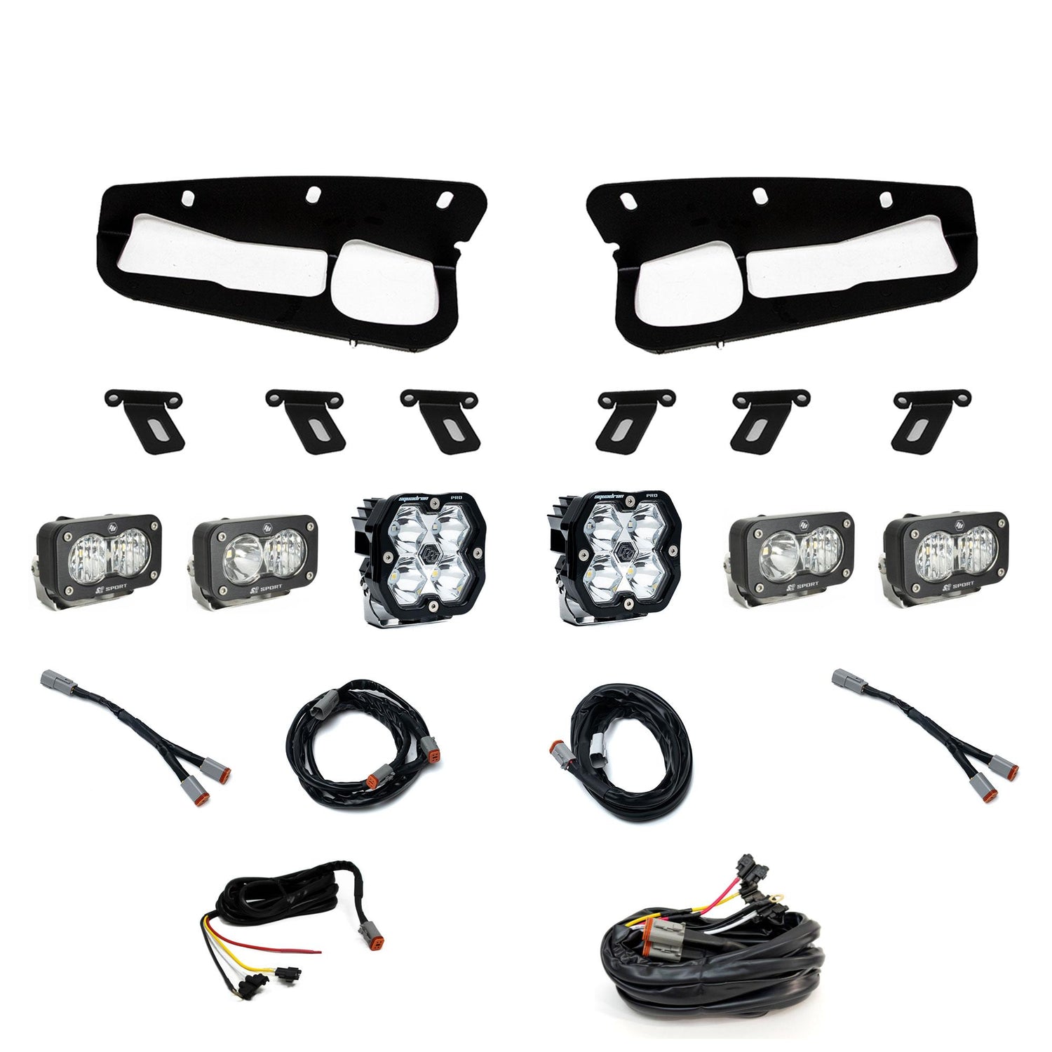 Squadron 2.0 Pro/Dual S2 Sport Fog Pocket Light Kit - Ford 2021-26 Bronco; 2022-24 Bronco Raptor; Note: w/ Steel Bumper Upfitter 44-0085-UP