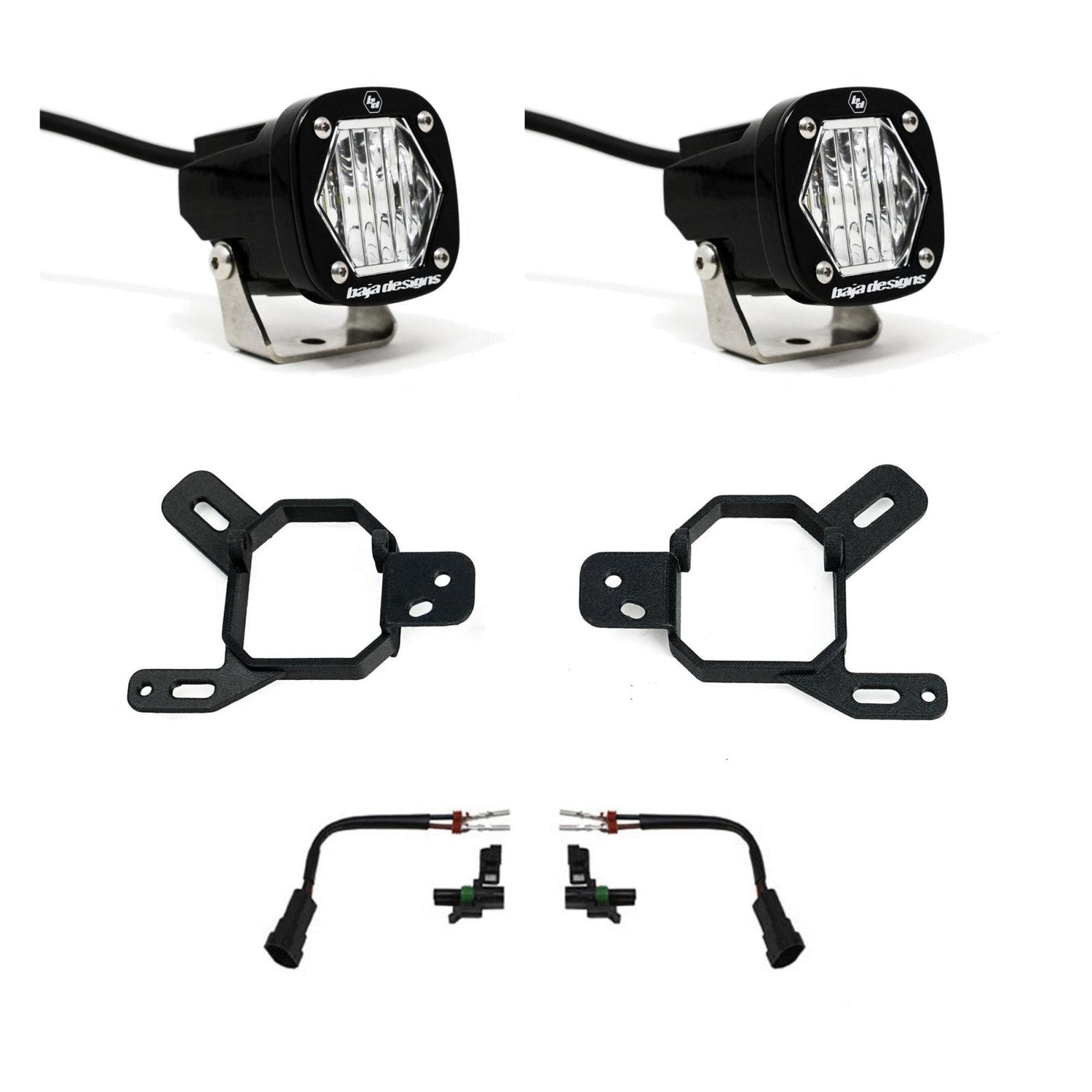 S1 Fog Pocket Light Kit - GMC/Chevy 2023-2026 Canyon/Colorado; 2024-2026 Yukon, 2500/3500; 2022-2026 Sierra 1500 AT4-X Clear 44-7878