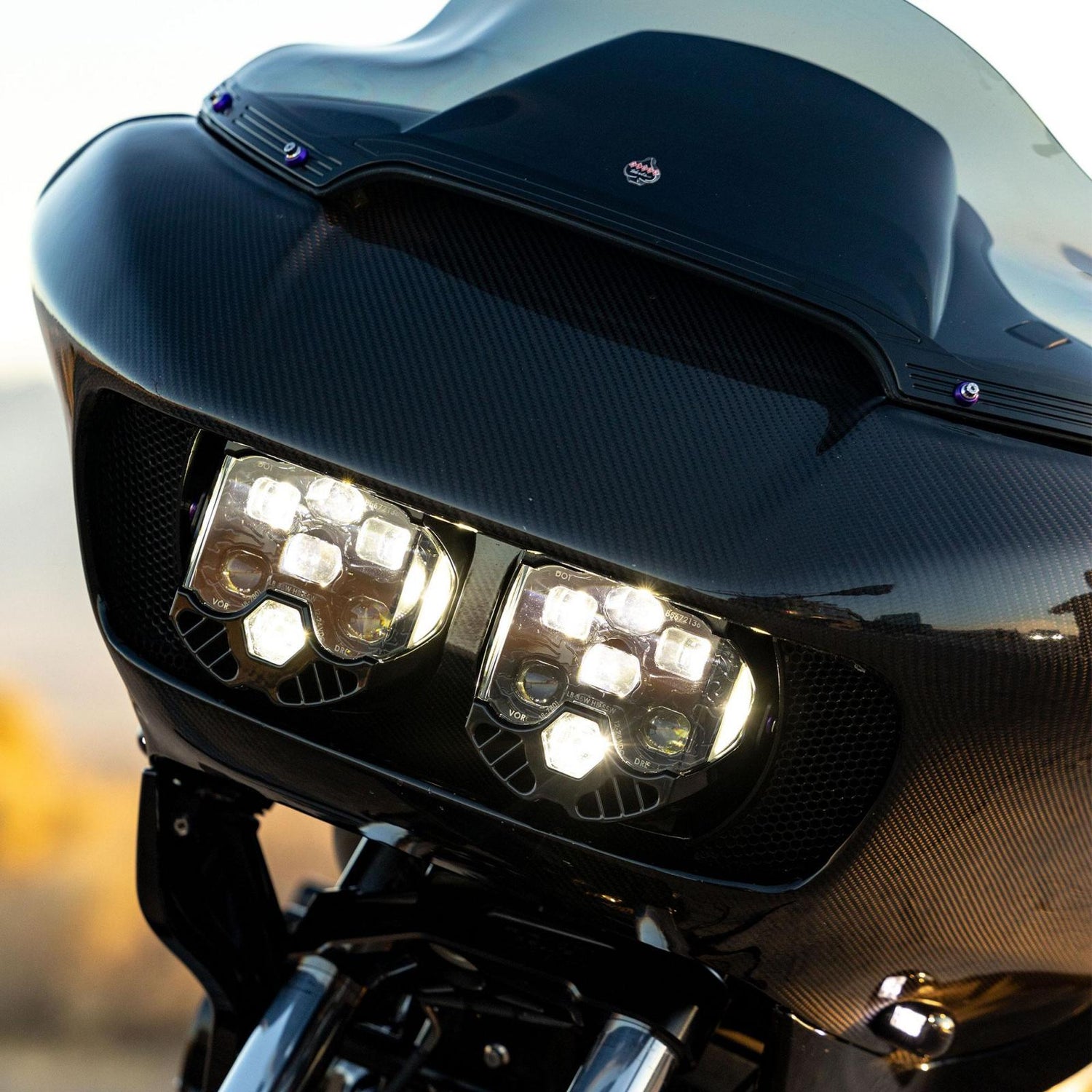 DOT LP6 LED Headlight Kit - 2015-2023 Harley Davidson Road Glide White 44-8112