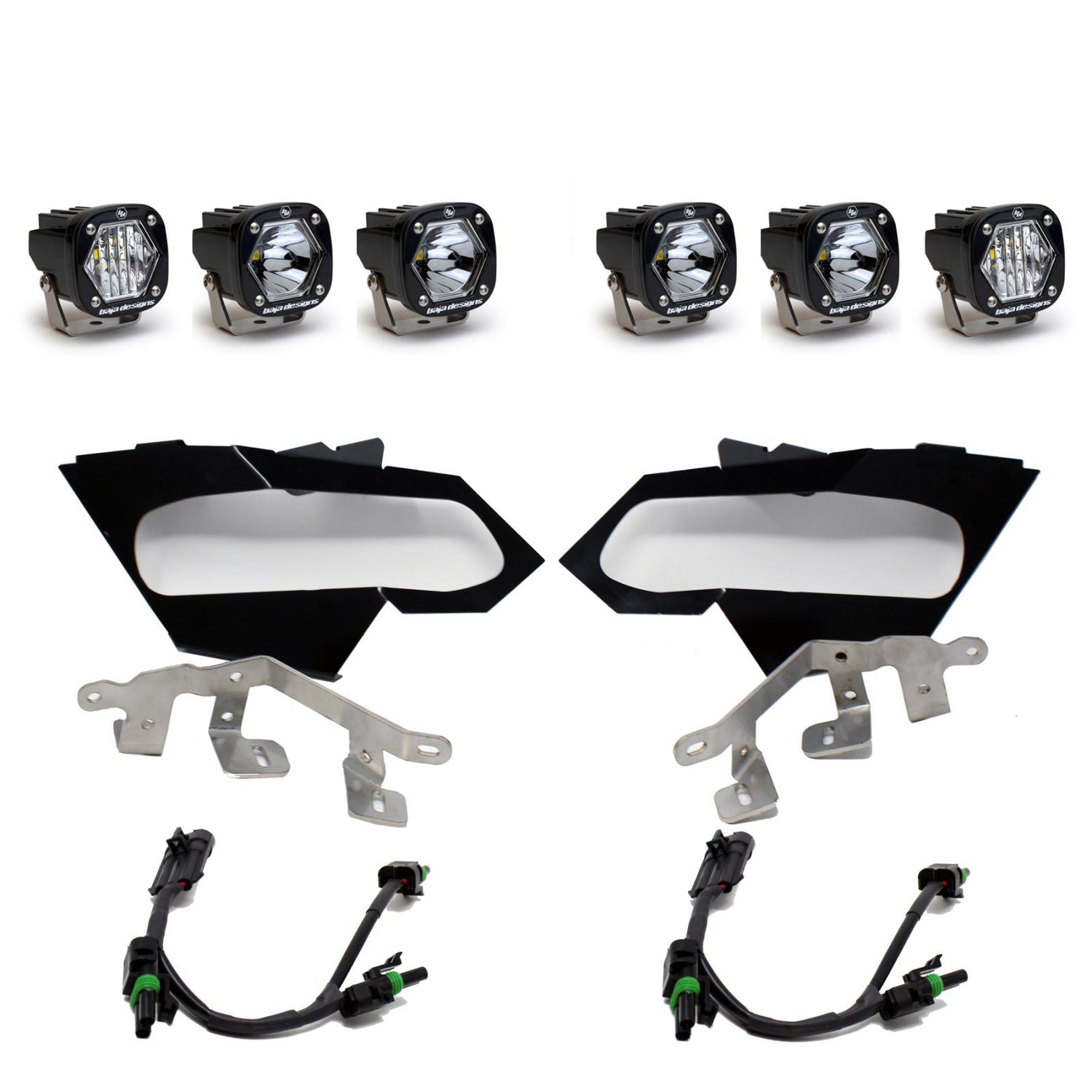 Can-Am S1 Triple LED Headlight Kit - Can-Am 2017-24 Maverick X3 447074