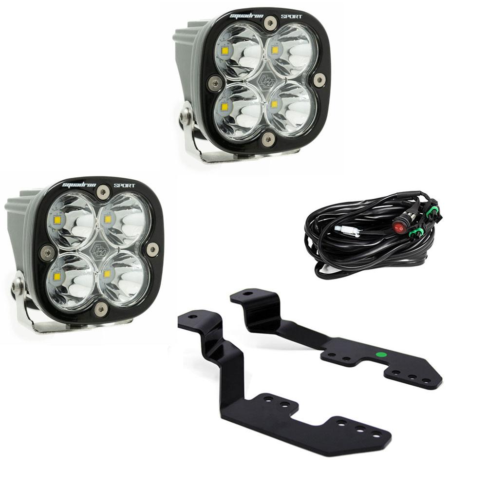Chevy/GMC Squadron Sport A-Pillar Light Kit - Chevy/GMC 2014-18 Silverado/Sierra 1500; 2015-19 Colorado/Canyon 447603