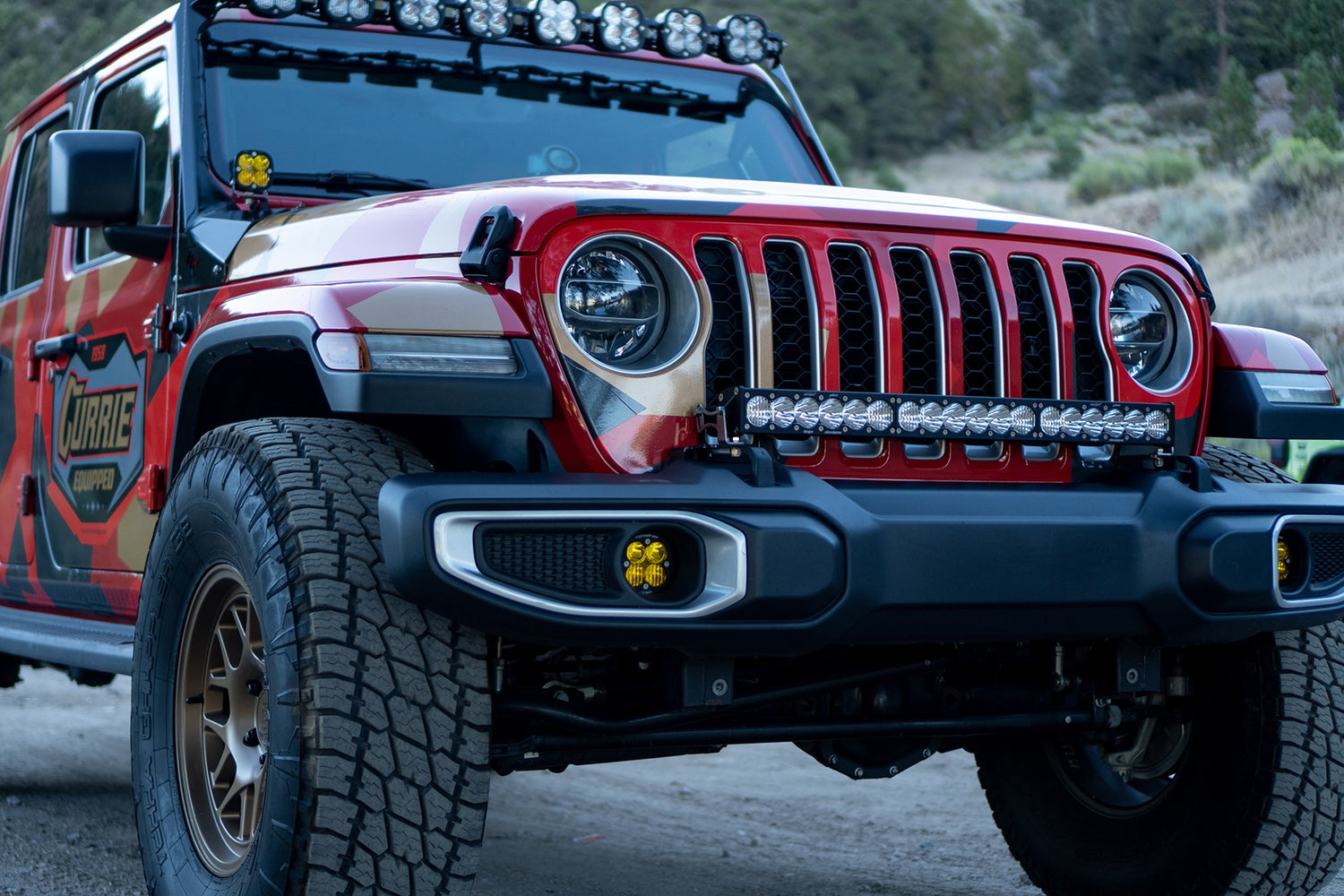 Jeep JL/JT OnX6+ 30 Inch Bumper Light Kit - Jeep 2020-2026 Gladiator; 2018-2026 Wrangler JL; NOTE: w/ OE Plastic Bumper Upfitter 447657UP