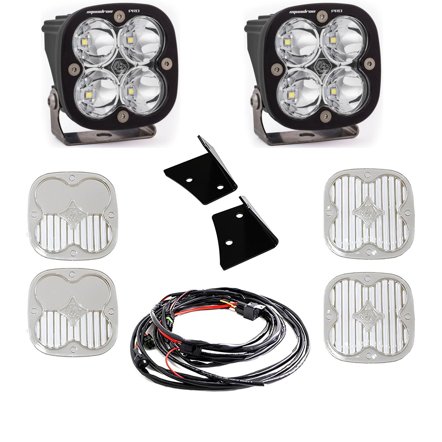 Jeep JK Squadron Pro Spot A-Pillar Light Kit - Jeep 2007-18 Wrangler JK 447797