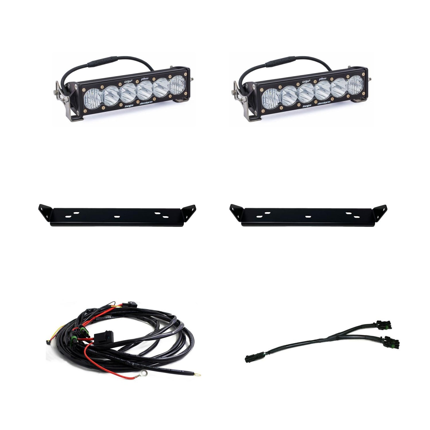 Ford OnX6+ 10 Inch Dual Behind Grille Light Bar Kit - Ford 2021-2026 F-150 Raptor, 2024-2026 F-150 Raptor 37/R Clear 448063