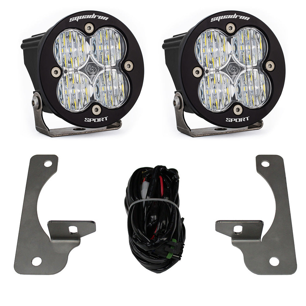 Jeep JK Squadron-R Sport Fog Pocket Light Kit - Jeep 2007-09 Wrangler JK; NOTE: w/ Premium OE Bumper 448147