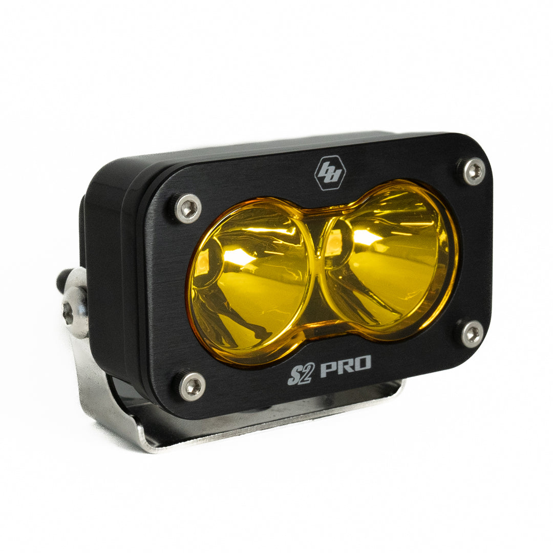 S2 Pro Black LED Auxiliary Light Pod Spot Baja Amber 480011