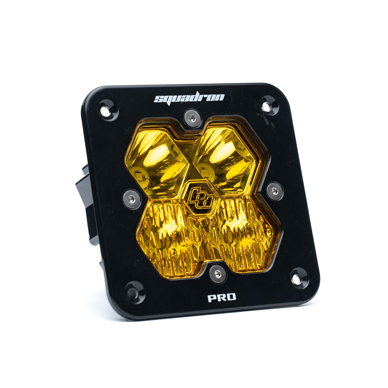 Squadron 2.0 Pro Black Flush Mount LED Auxiliary Light Pod Driving/Combo Baja Amber 49-1013-2