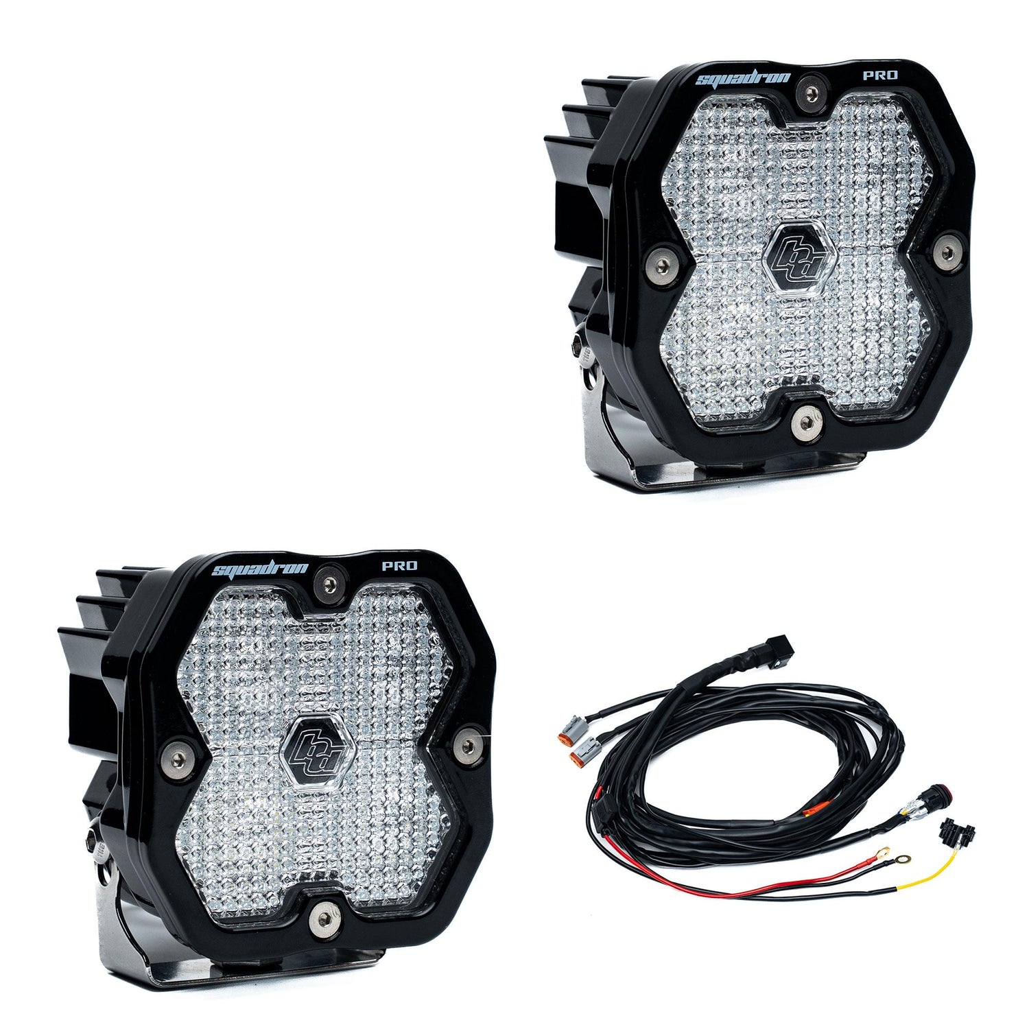 Squadron 2.0 Pro Black LED Auxiliary Light Pod Pair Work/Scene Clear Yes Toggle On/Off 49-7806-2