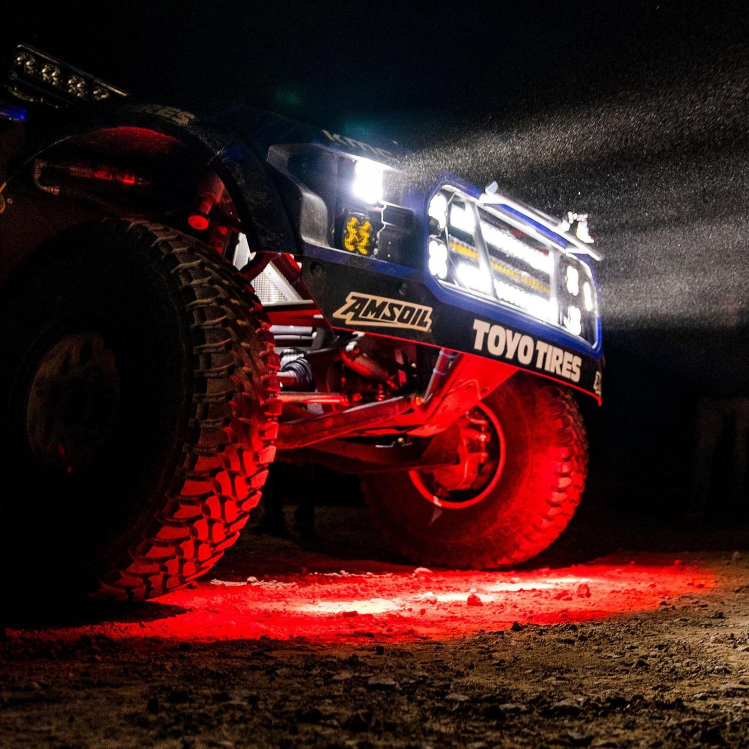 S2 Red LED Auxiliary Light Pod Spot Red 54-0120-RD