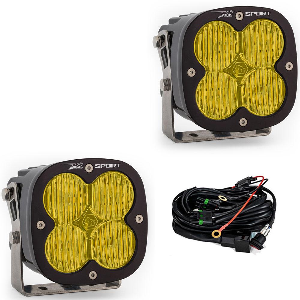 XL Sport LED Auxiliary Light Pod Pair Wide Cornering Baja Amber 567815