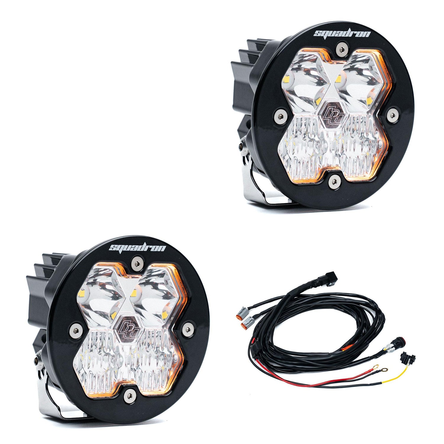 Squadron-R 2.0 Sport Black LED Auxiliary Light Pod Pair Driving/Combo Clear Yes 58-7803-2