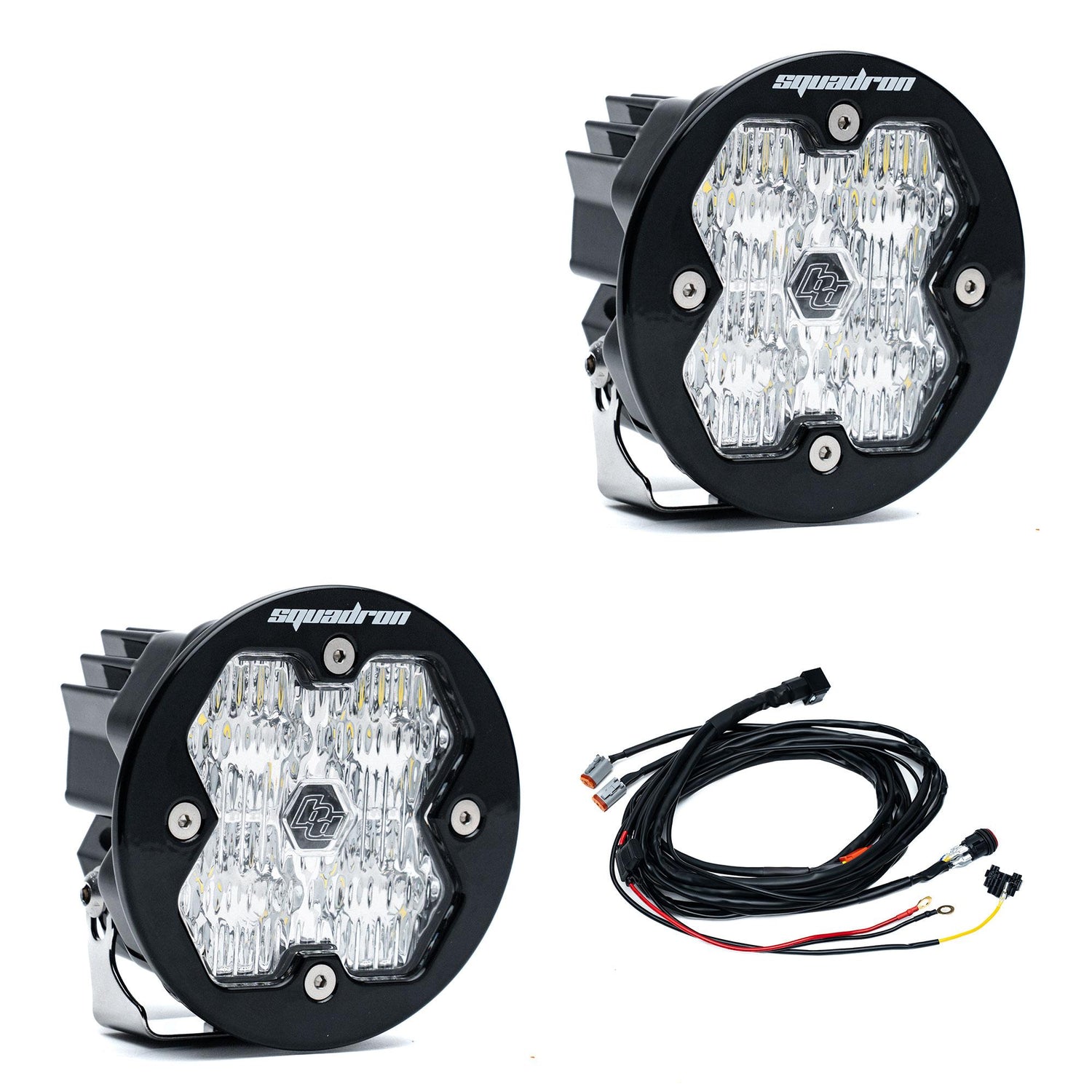 Squadron-R 2.0 Sport Black LED Auxiliary Light Pod Pair Wide Cornering Clear Yes 58-7805-2