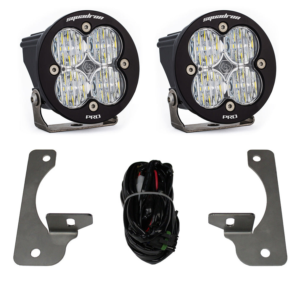 Jeep JK Squadron-R Pro Fog Pocket Light Kit - Jeep 2010-18 Wrangler JK; NOTE: w/ Premium OE Bumper 597523
