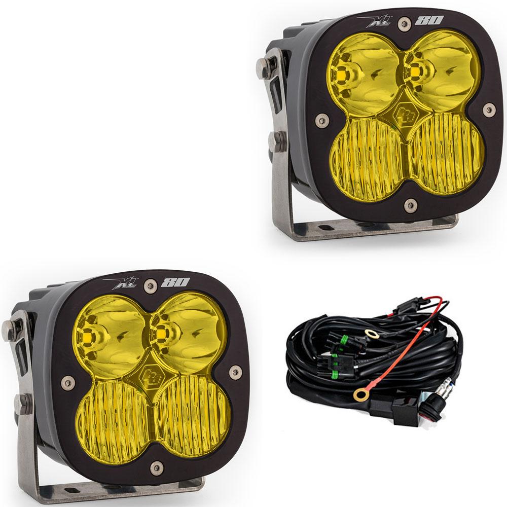 XL80 LED Auxiliary Light Pod Pair Driving/Combo Baja Amber 677813