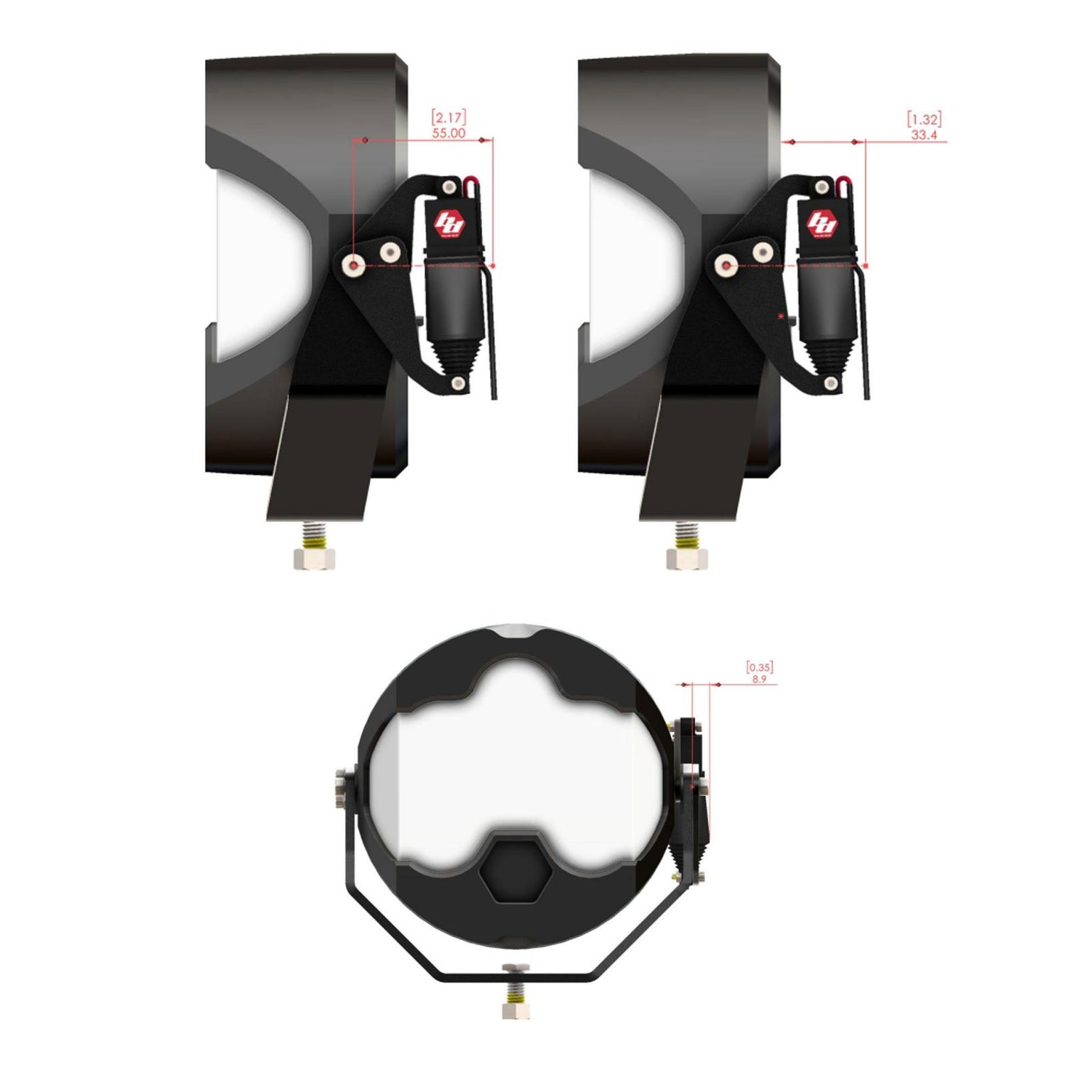 REFLEX™ Light Actuator Kit - LP4/LP6/LP9/XL-M Housing 80-0001