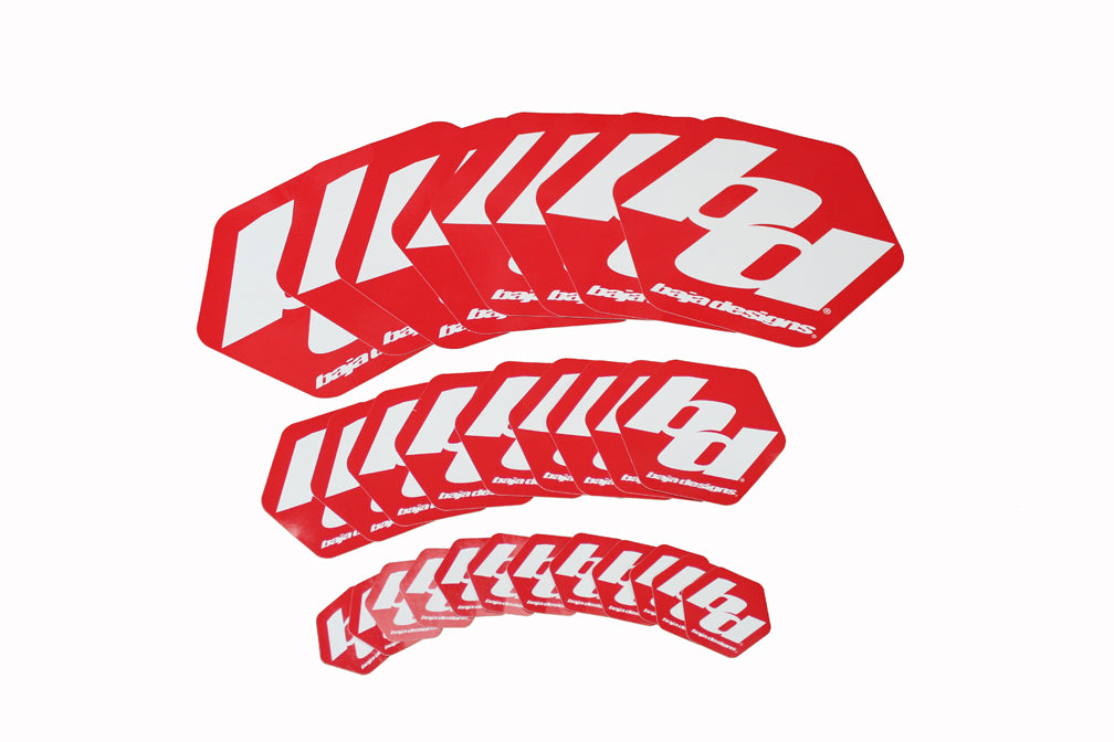 Baja Designs Sticker Pack Large Red 900092