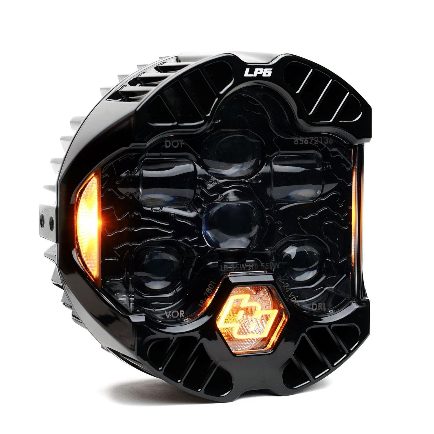 DOT LP6 LED Headlight Replacement Amber 18-0002