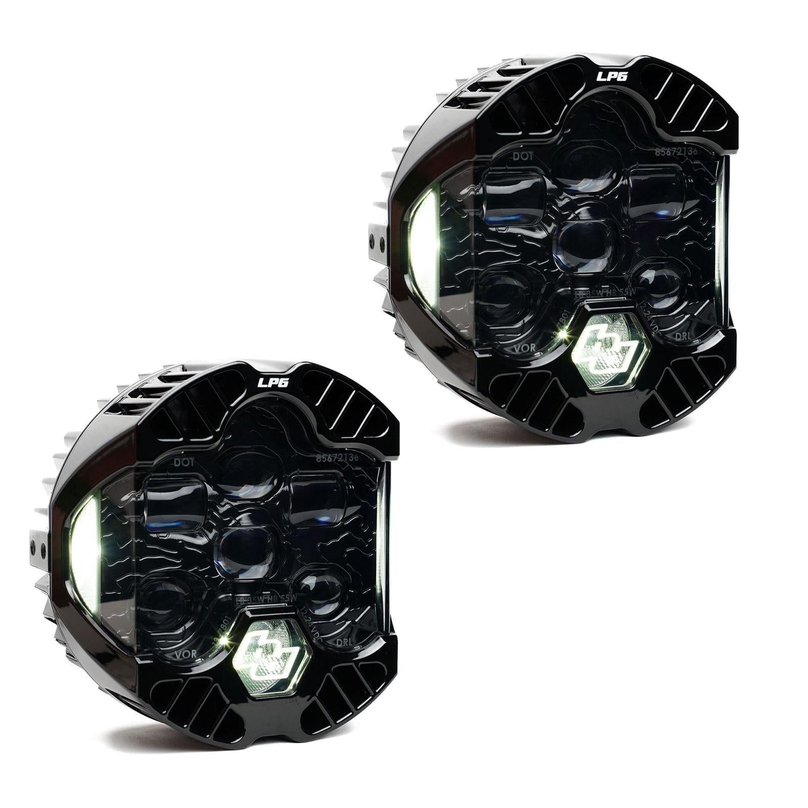 DOT LP6 LED Headlight Replacement Pair White 18-7801