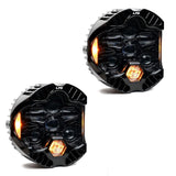 DOT LP6 LED Headlight Replacement Pair Amber 18-7802