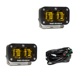 S2 SAE LED Auxiliary Light Pod Pair Baja Amber 237811
