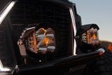 LP4 Pro LED Auxiliary Light Pod Pair Driving/Combo Baja Amber Amber 297813