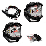 LP4 Pro LED Auxiliary Light Pod Pair Driving/Combo Clear Red 297814