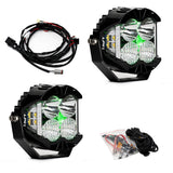LP4 Pro LED Auxiliary Light Pod Pair Driving/Combo Clear Green 297816
