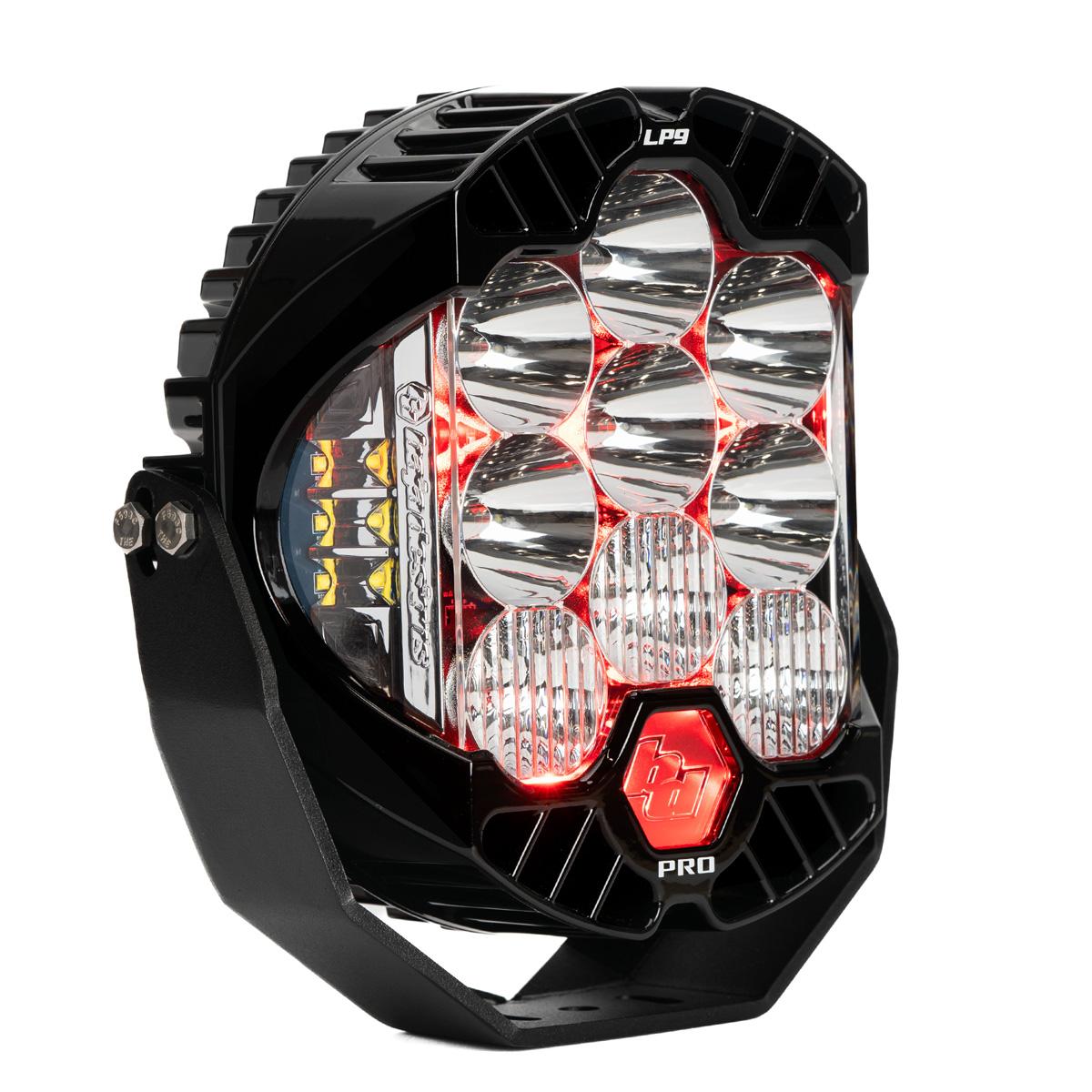 LP9 Pro LED Auxiliary Light Pod Driving/Combo Clear Red 320014