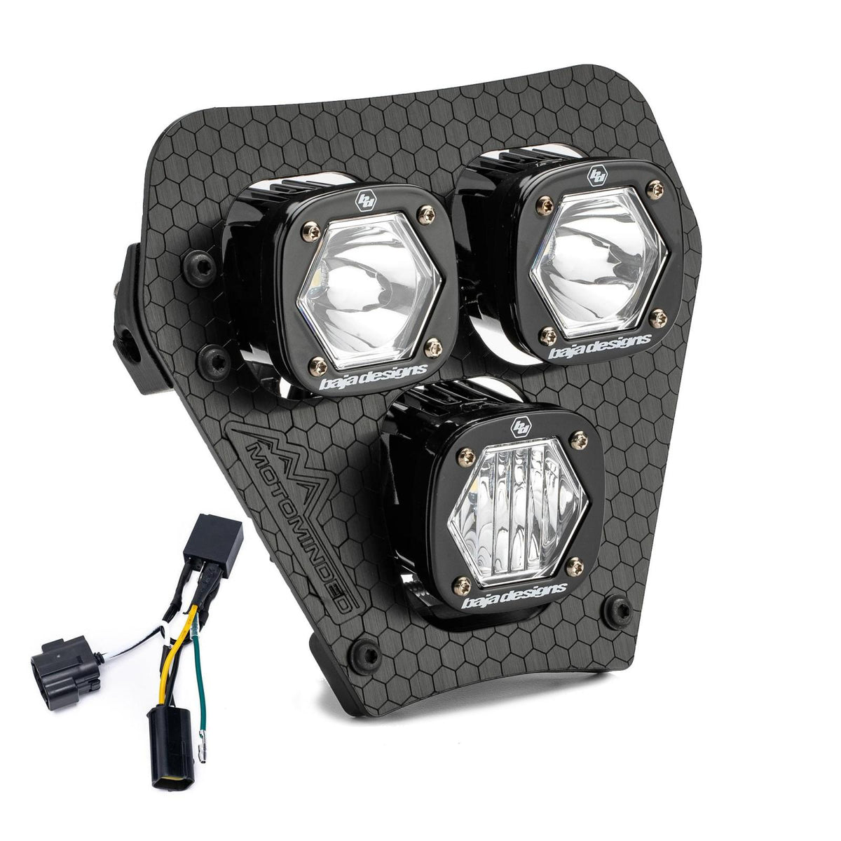 KTM Triple S1 "Hydra" (D/C) LED Headlight Kit w/ Hi-Low Harness - 2024-2026 KTM EXC-F 38-7015