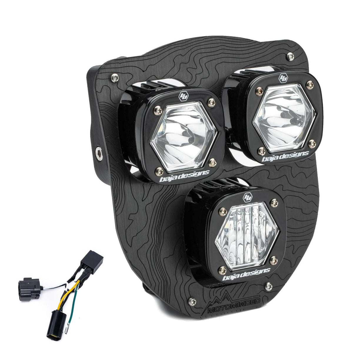 HusqvarnaTriple S1 "Hydra" (D/C) LED Headlight Kit w/ Hi-Low Harness - 2024-2026 Husqvarna FE-S 38-7019