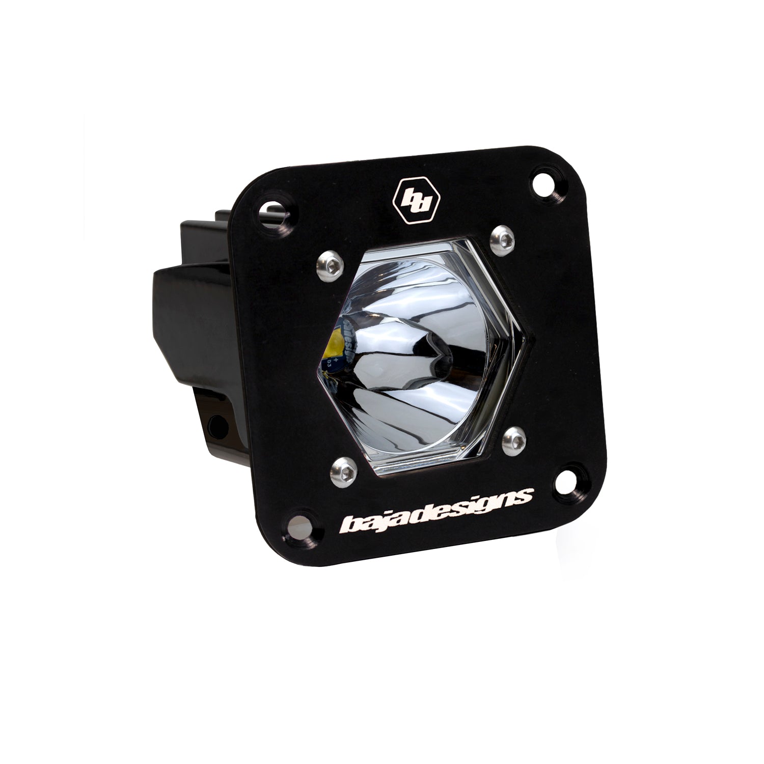 S1 Black Flush Mount Auxiliary Light Pod Spot 381001