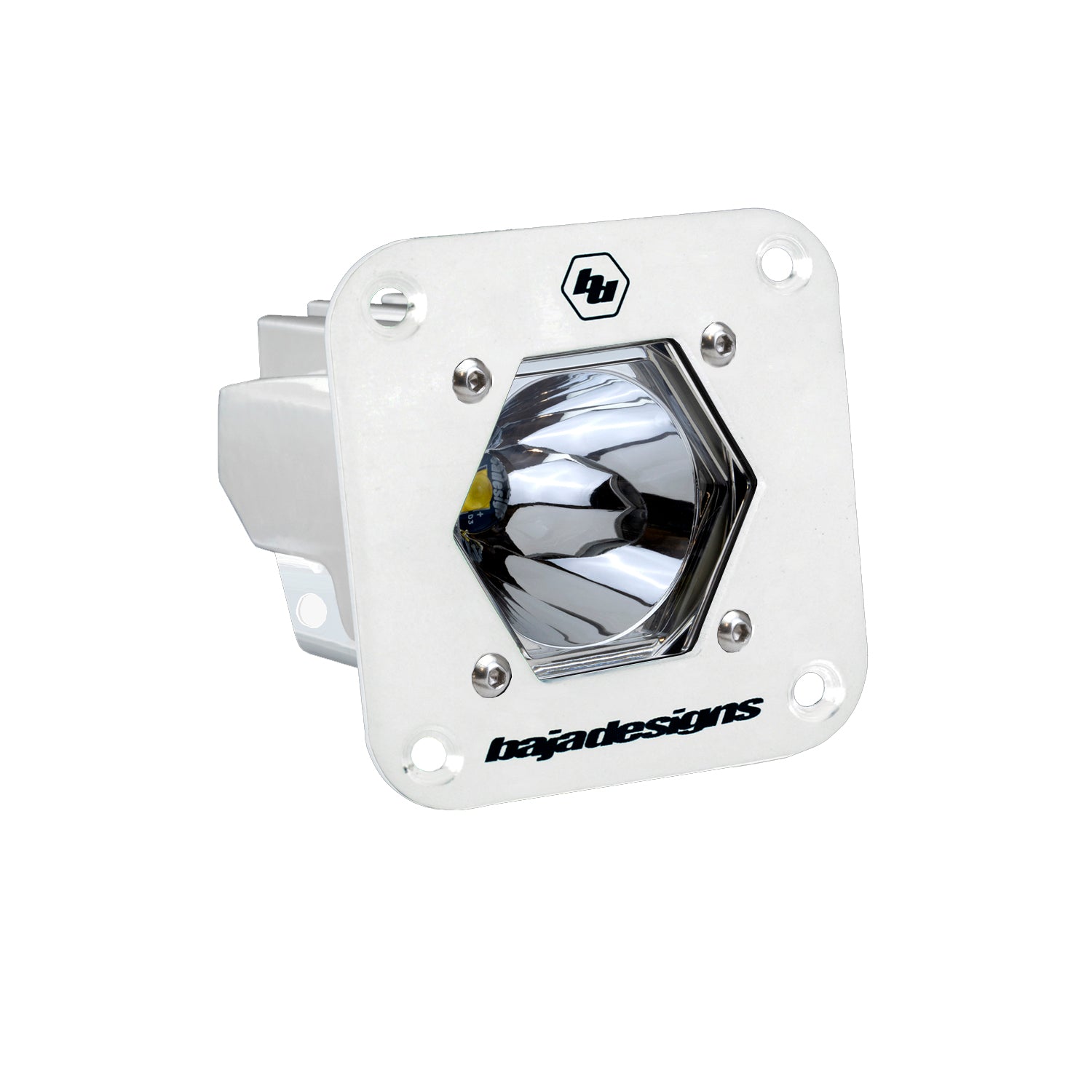 S1 White Flush Mount Auxiliary Light Pod Spot 381001WT