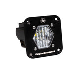 S1 Black Flush Mount Auxiliary Light Pod Wide Cornering 381005