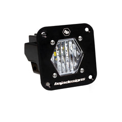 S1 Black Flush Mount Auxiliary Light Pod Wide Cornering 381005