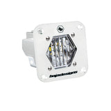 S1 White Flush Mount Auxiliary Light Pod Wide Cornering 381005WT