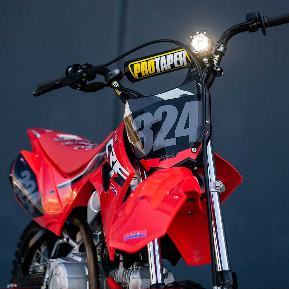 S1 Pit Bike Moto LED Light Kit (Electric Start) Clear 387002