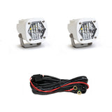S1 White LED Auxiliary Light Pod Pair Wide Cornering 387805WT
