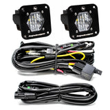 S1 Black Flush Mount LED Light Pod Reverse Kit Wide Cornering 387808