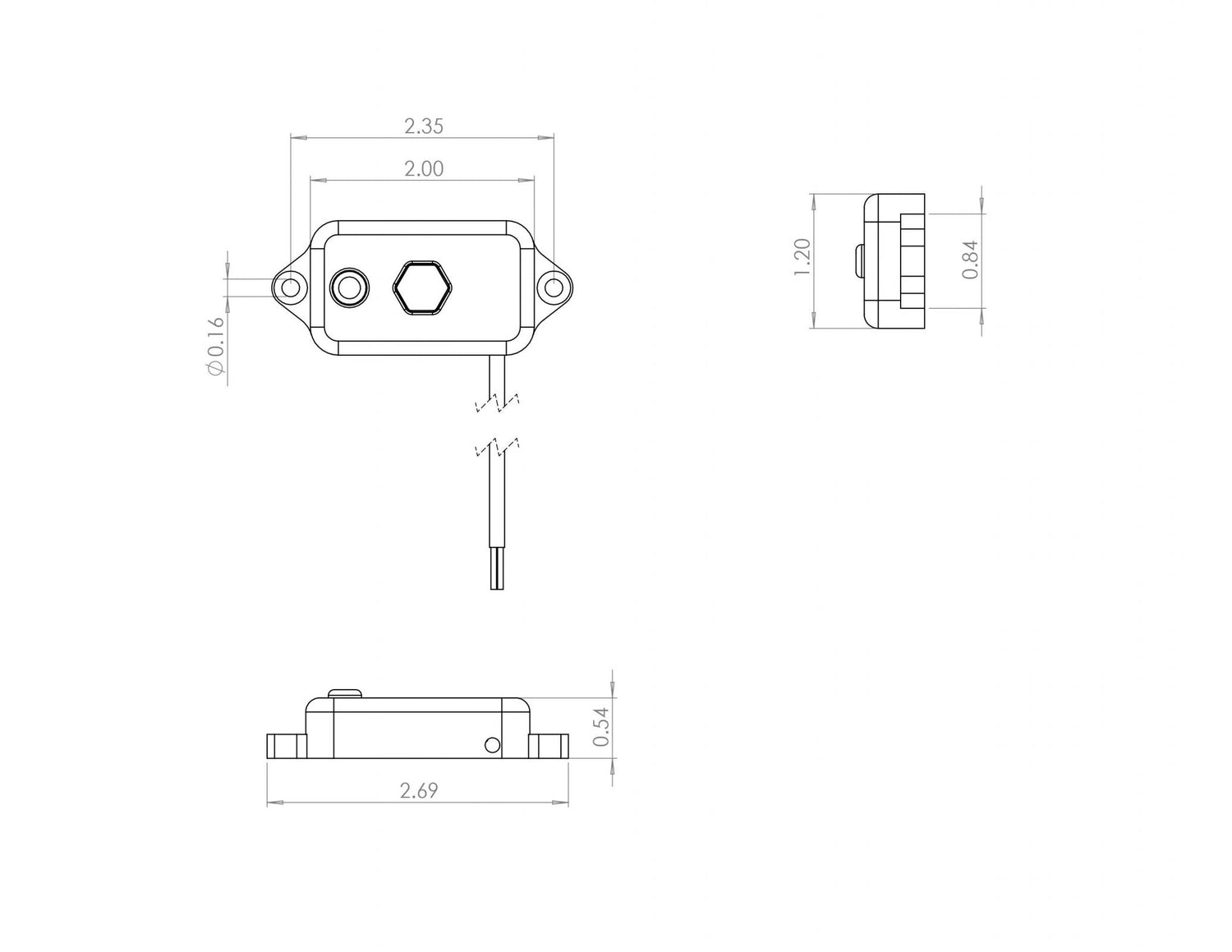 LED Dome Light with Switch Blue 398055