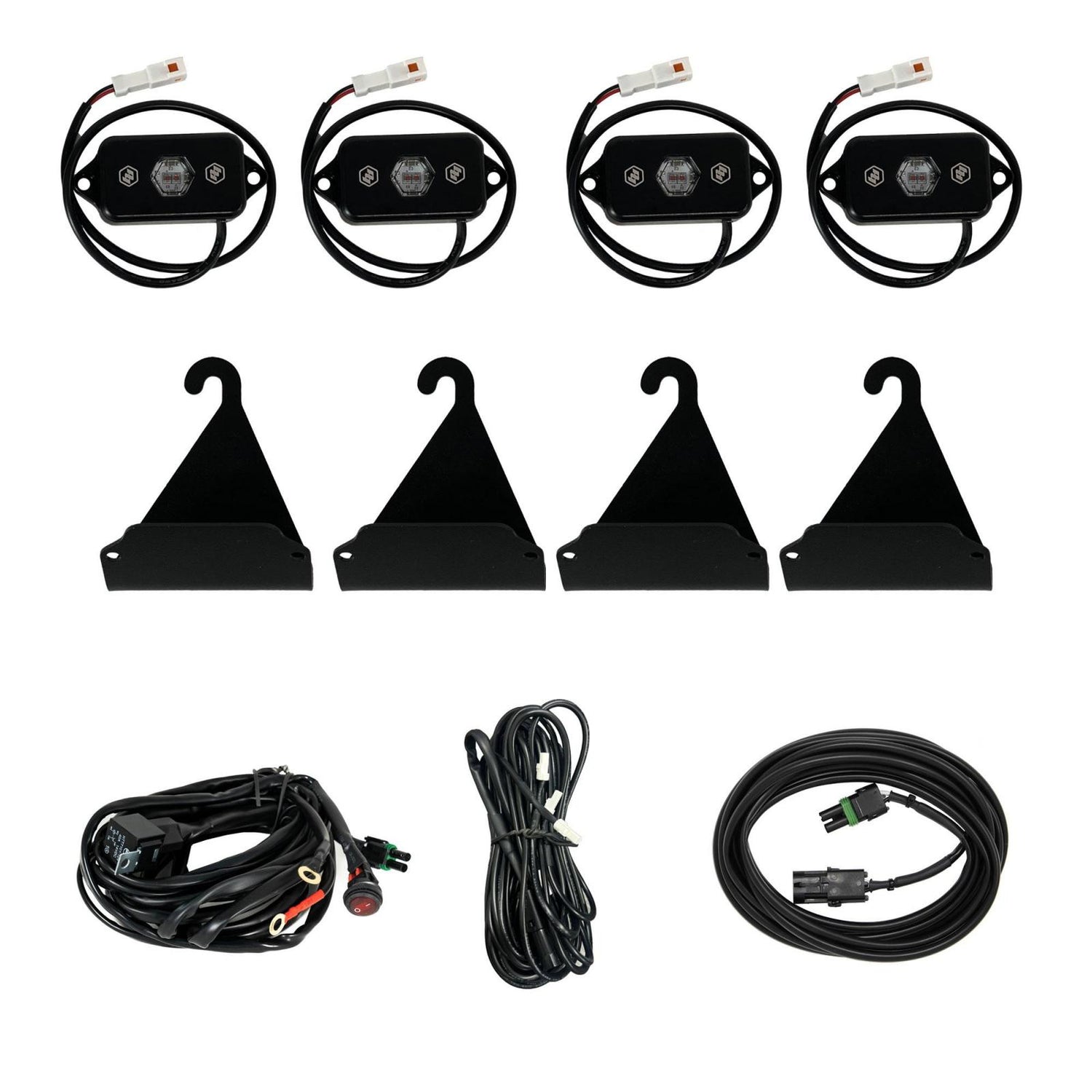 Toyota Bed Rail Cargo Light Kit - 2005-On Toyota Tacoma; 2007-On Toyota Tundra Red 398062