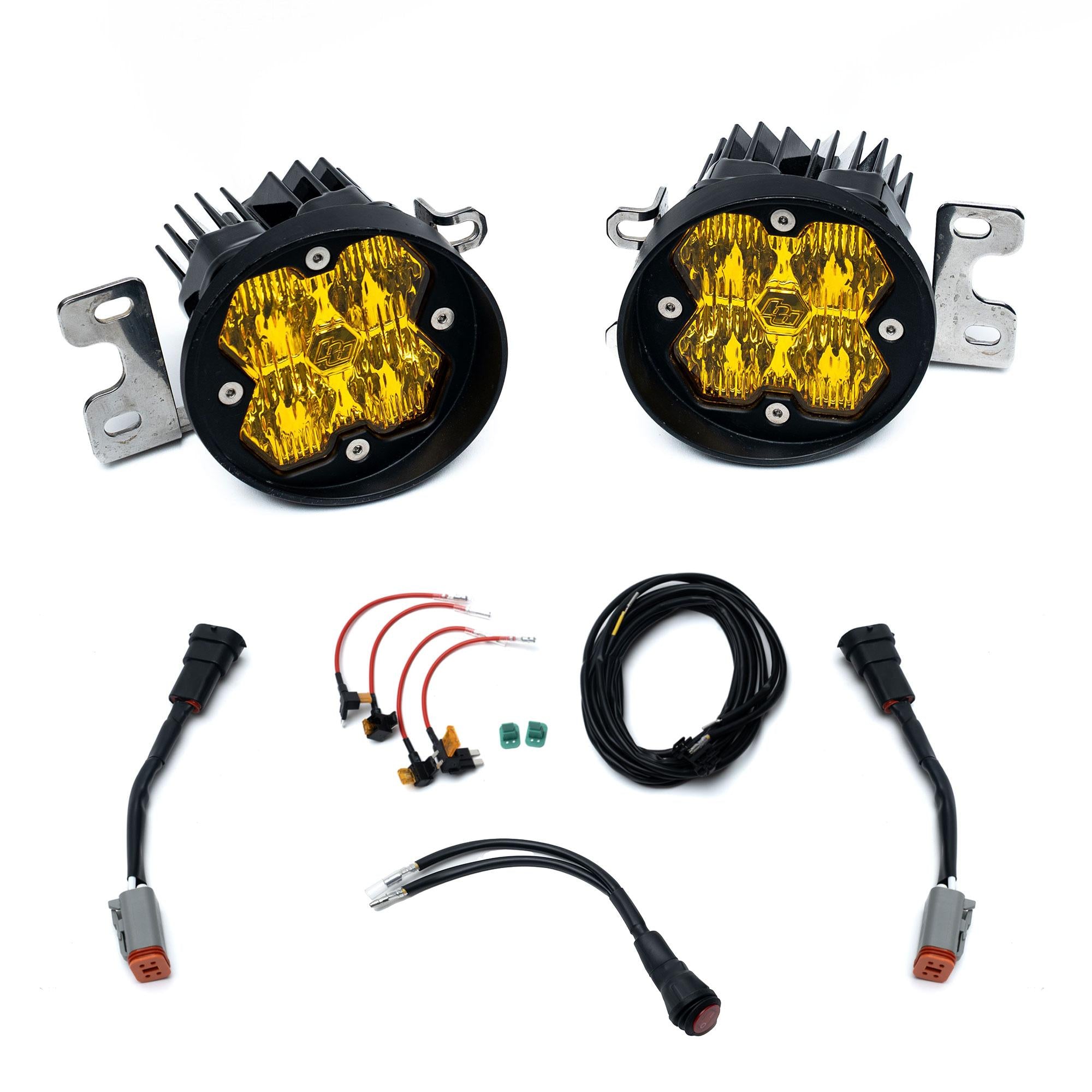Squadron-R 2.0 Sport Fog Pocket Light Kit - Toyota 2010-24 4Runner; 2012-23 Tacoma; 2014-21 Tundra Baja Amber 44-0006