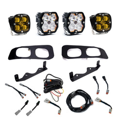 Squadron 2.0 Sport/Squadron SAE Dual Fog Pocket Light Kit - Ford 2023-26 F-250/350 Super Duty Baja Amber Toggle 44-0032