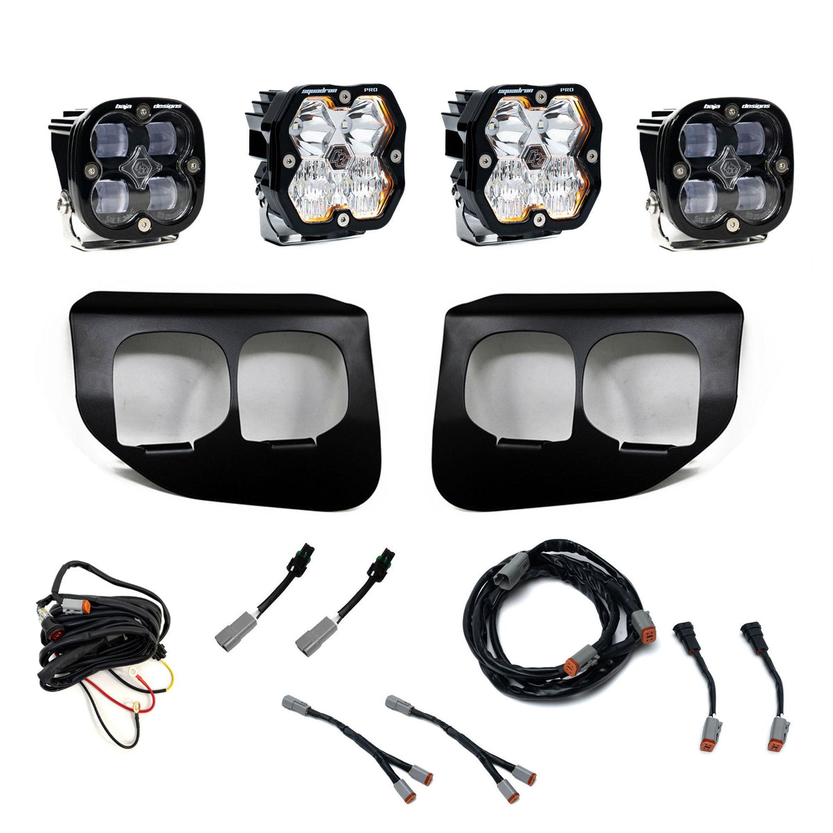 Squadron 2.0 Pro/Squadron SAE Dual Fog Pocket Light Kit - Ford 2020-22 F-250/350 Super Duty Clear Toggle 44-0039