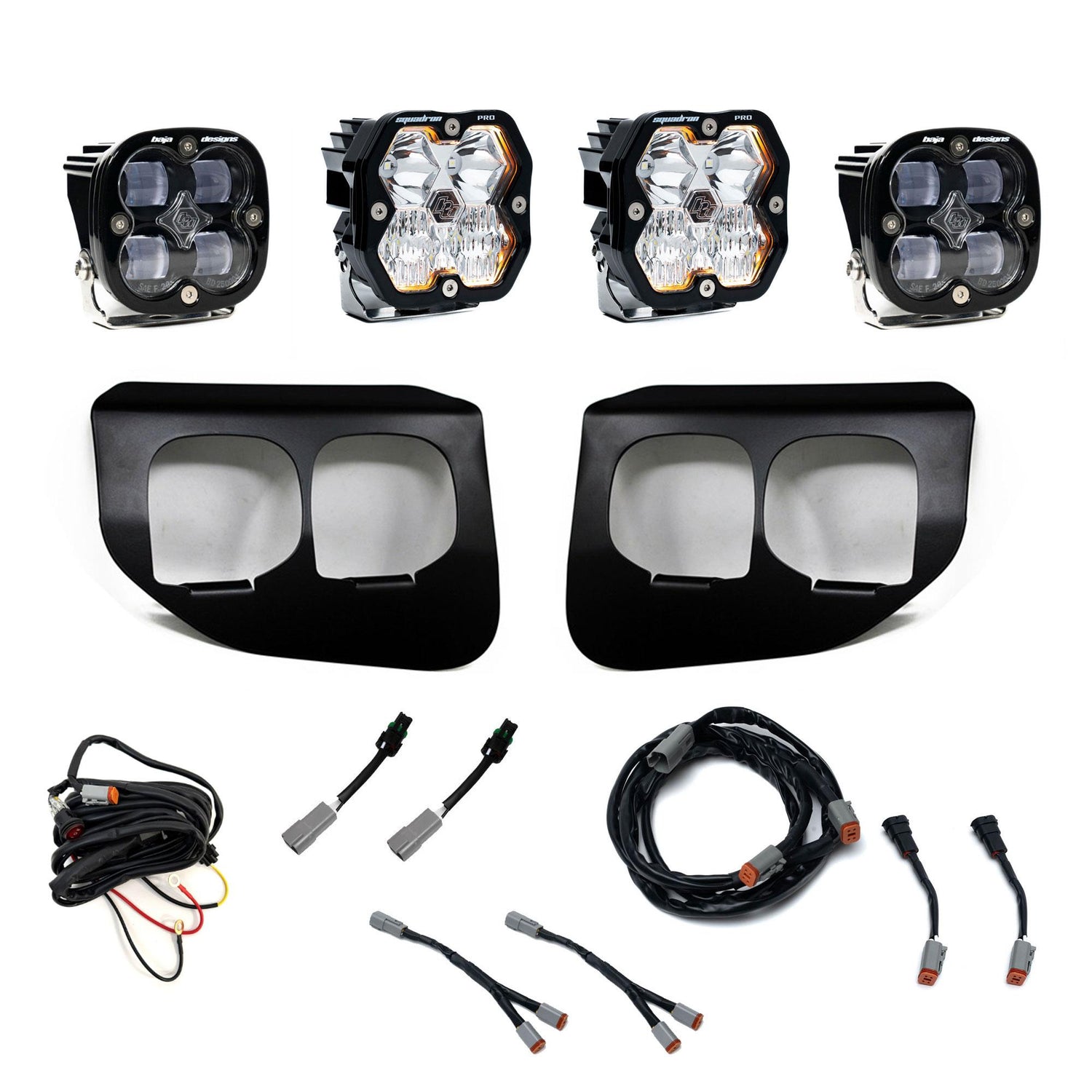 Squadron 2.0 Pro/Squadron SAE Dual Fog Pocket Light Kit - Ford 2020-22 F-250/350 Super Duty Clear Toggle 44-0039